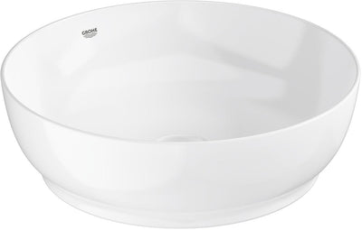 Grohe Essence Rundwaschbecken – 45 cm – ohne Überlauf – glänzende Keramik – Aquaceramic Hyperclean – Weiß