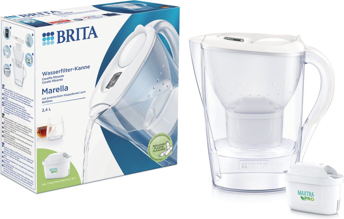Brita Marella Wasserfilterkrug 2,4 l + Maxtra Pro Wasserfilter 1051118