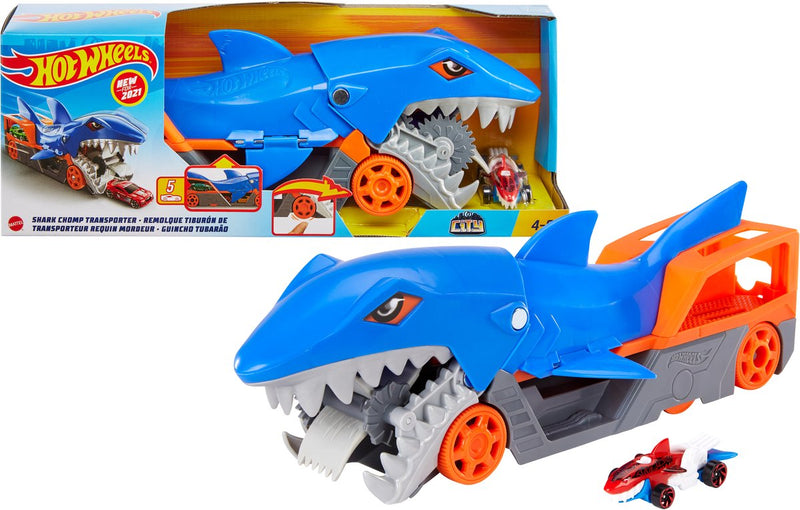 Heiße Räder scharfe Chomp -Transporter -Spielset