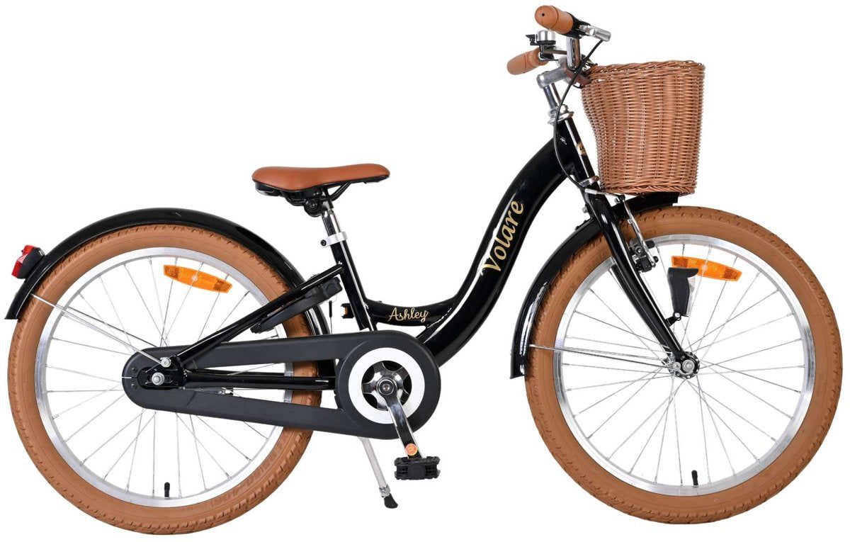 Volare Ashley Kinderfahrrad – Mädchen – 20 Zoll – Schwarz