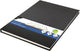 Kangaro - Dummy-Buch - A4 - Schwarz - 160 leere Seiten - 140 Gramm - Skizzenbuch - k-5305