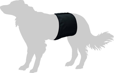 Flamingo Gentleman Wraps Plus – Hundekleidung – 74 x 23 x 0,5 – Schwarz