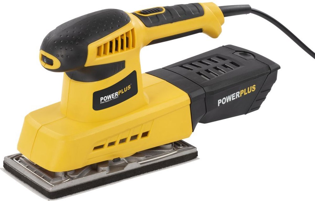 Exzenterschleifer Powerplus powx0445 – 240 W – 10 Zubehörteile.