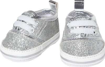 Heless Doll Sneakers Glitzer Silber, 30-34 cm