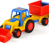 Cavallino Toys Cavallino Basics Traktor mit Schaufel und Anhänger
