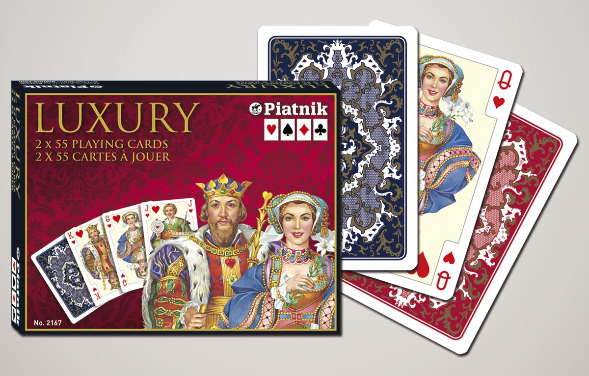 Piatnik Luxe de Luxe Spielkarten – Doppeldeck.
