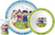 Bambolino fien en teun Kindergeschirr-Set 3-teilig – Teller, Schüssel und Tasse – Bauernhof – Spielzeug