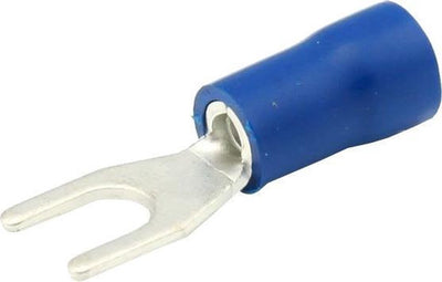 Carpoint Gabelzungenkabelschuh 664 blau ø 4,3mm 10 Stück