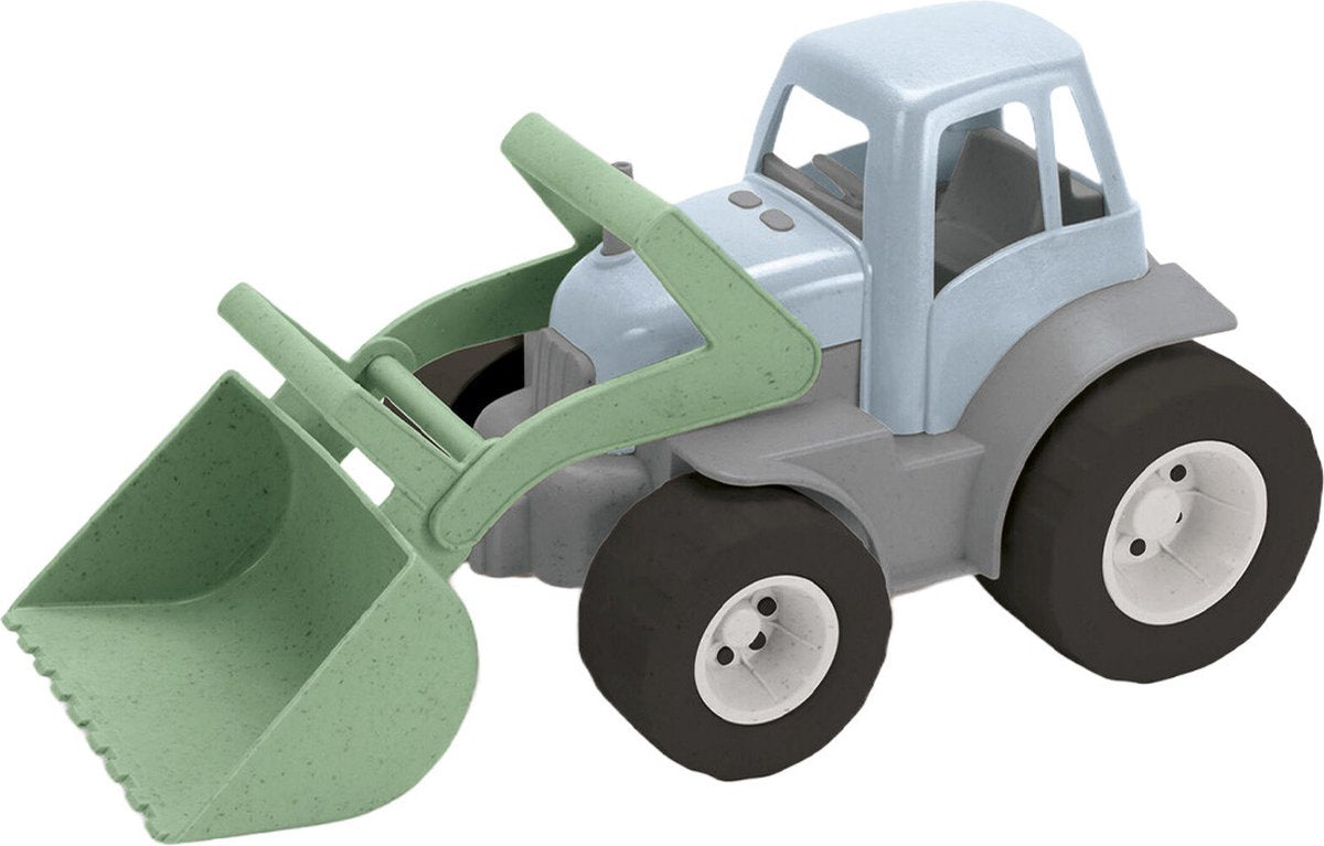 Dantoy -Traktor mit Frontlader grünblau, 30 cm