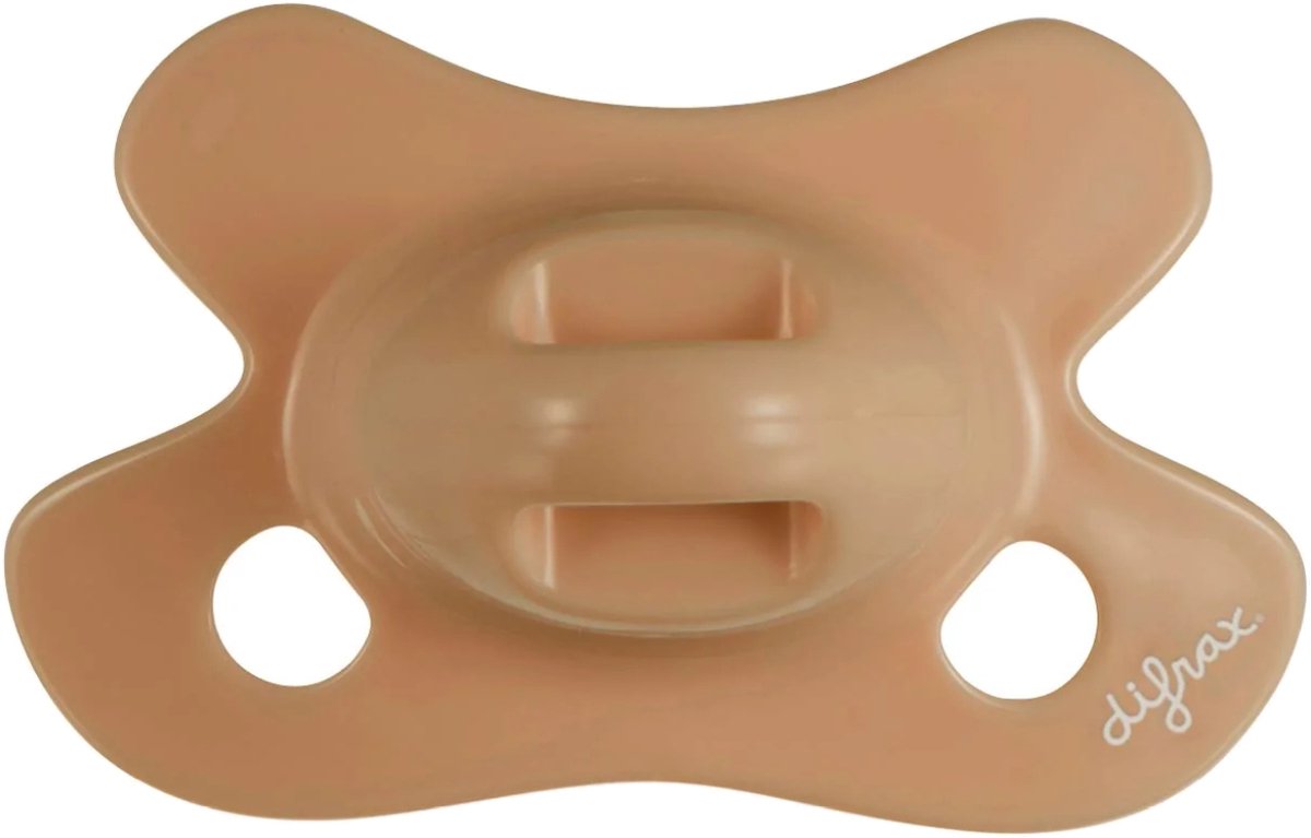 Difrax uni Schnuller - rund - -2 +2 Monate - Karamell
