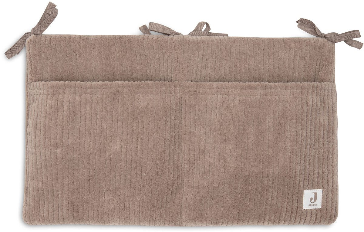 Jollein Box-Taschen-Organizer – 49 x 30 cm – Cloudy Rib – Milchkaffee – Box-Aufbewahrungstasche