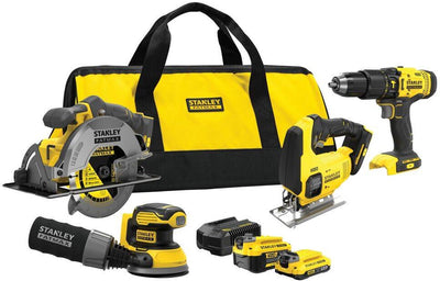 Stanley Fatmax V20-Serie – elektronisches Werkzeugset – 18 V – 2,0 Ah- und 4,0 Ah-Batterien – inklusive Zubehör