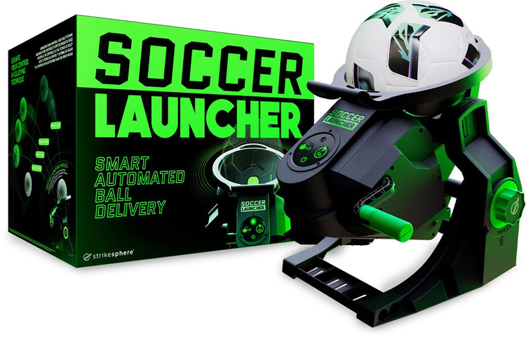 Gear2play-Fußballwerfer – interaktiver Fußballtrainer mit intelligentem Start – trainiert Volleys, Schusskraft und Ballkontrolle