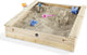 Quadratischer Sandkasten aus Pflaumenholz - (7092061)