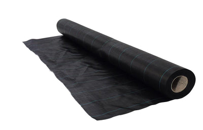 Natur – Bodentuch – 1 x 50 m – 100 g m² – Schwarz – Anti-Wurzeltuch