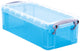 Wirklich nützliche Box 0 | 9 Liter | transparentes leuchtendes Blau