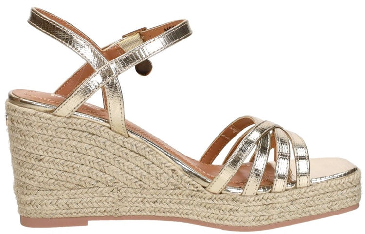 Mexx Noemi Pakina Sandalen – mit Keilabsatz – Damen – goldfarben – Größe 37