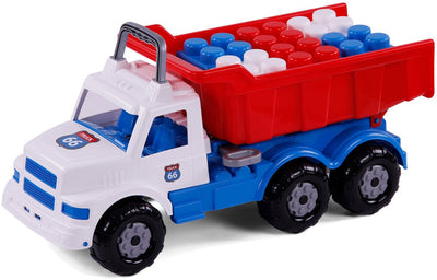 Cavallino Toys Cavallino Route 66 XL KiepWagen mit Bausteinen