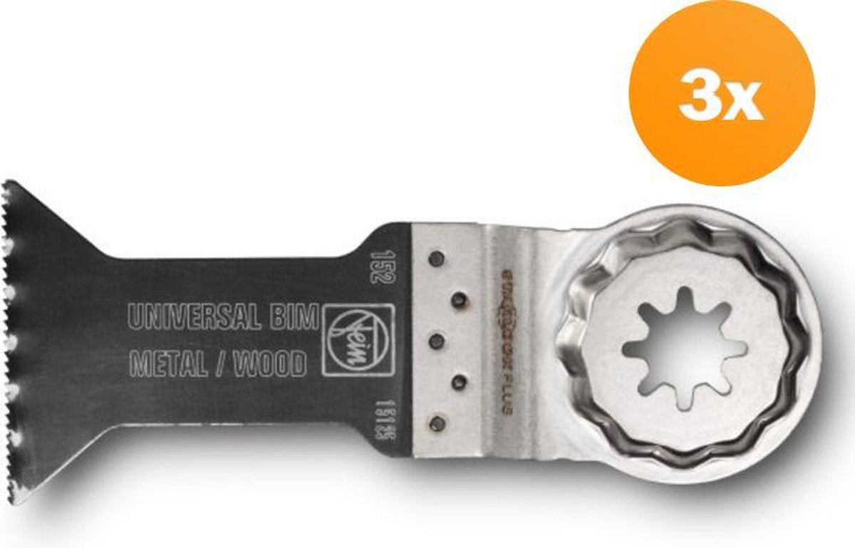 Fein E-Cut Universal Starlock Plus Sägeblatt 3 Stk. 60 x 44 mm (63502152220) Bimetall