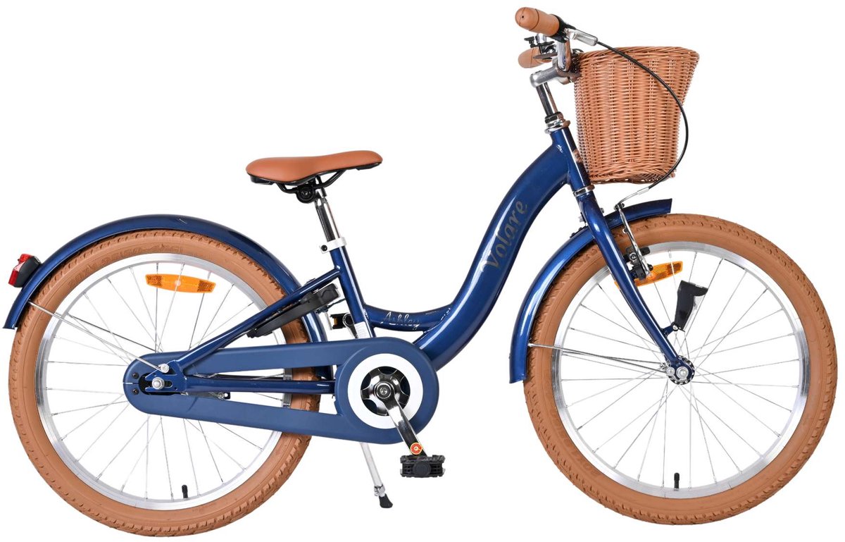 Volare Ashley Kinderfahrrad – Mädchen – 20 Zoll – Dunkelblau