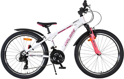 Volare XC Race Children's Bike 24 Zoll 21 Speed ​​White Pink
