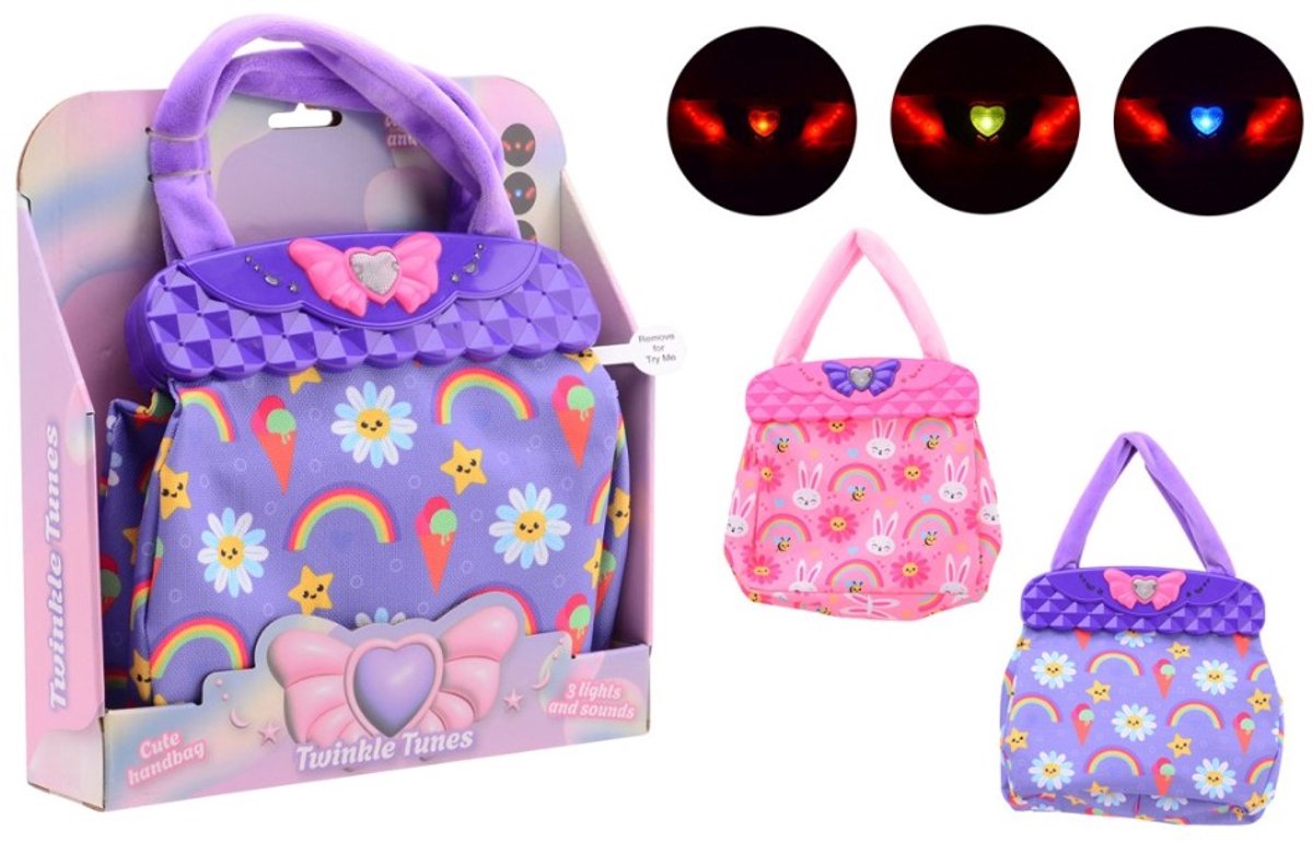 Johntoy Handtasche mit Licht und Ton – Pink