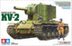 Tamiya Modellbausatz Militärfahrzeuge – 35375 Russischer schwerer Panzer KV-2 aus Kunststoff – 1:35 – Modellbau