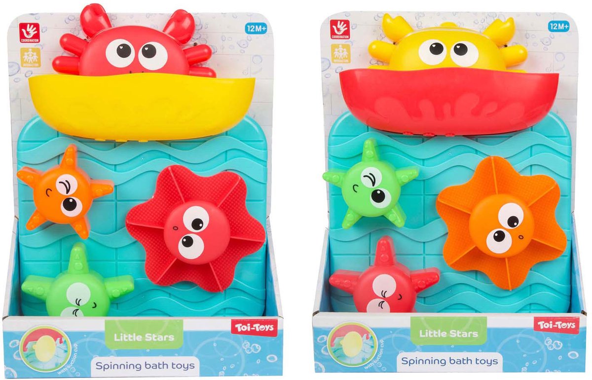 Toi-toys kleine stars badespielzeug Wassermühle Krab