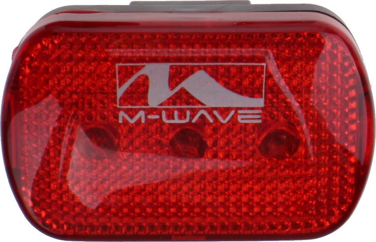 M-Wave Rücklicht - Fahrradbeleuchtung - LED - Batterie - Rot