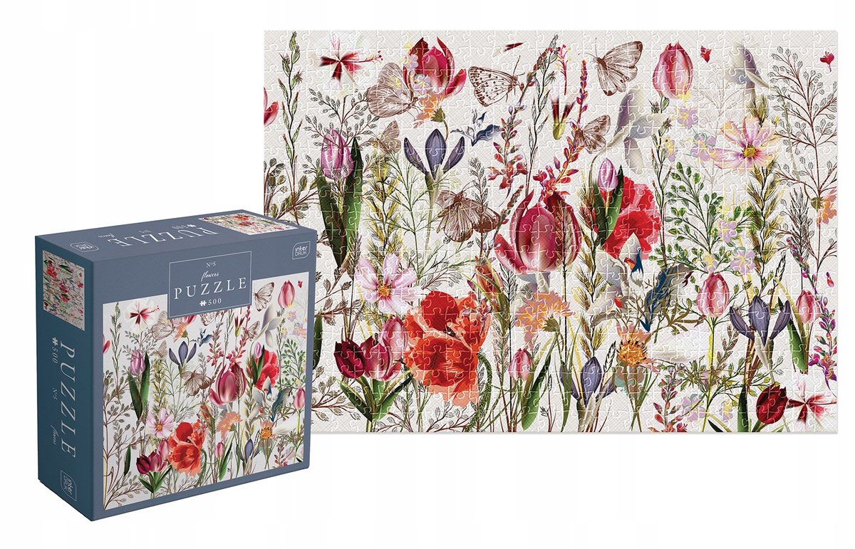 Geronimo Games Puzzle - 500 Teile - Interdruk Puzzle Blumen 5 - schöne Blumen -