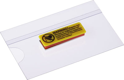 Europel Ausweishalter magnetisch – Kartenhalter – 90 x 55 mm – Namensschild – transparent – 24 Stück