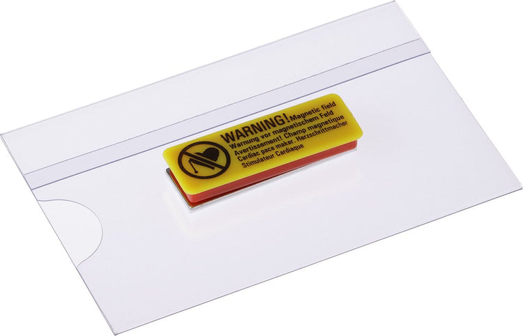 Europel Ausweishalter magnetisch – Kartenhalter – 90 x 55 mm – Namensschild – transparent – 24 Stück