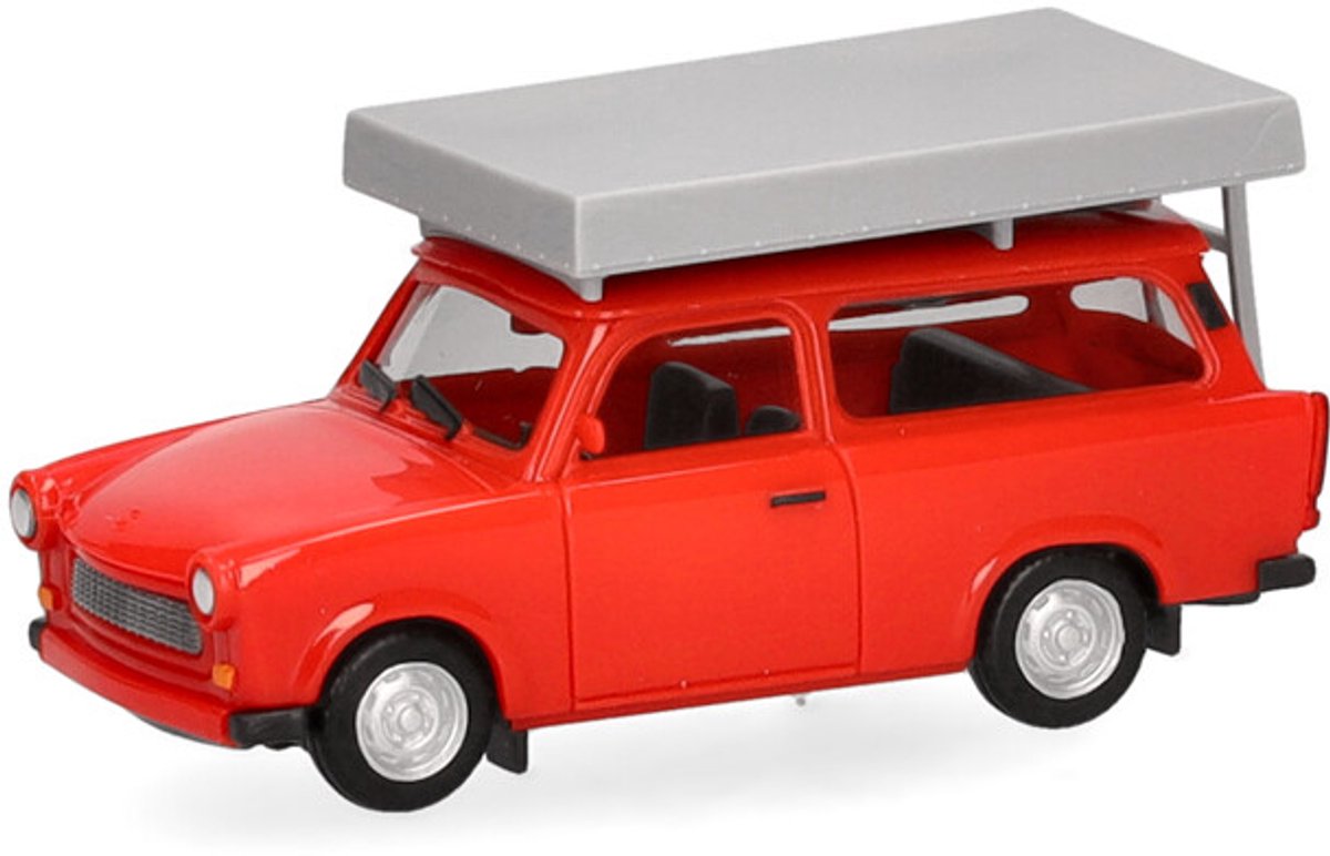 Herpa Trabant 601 S Universal + Dachzelt, rot