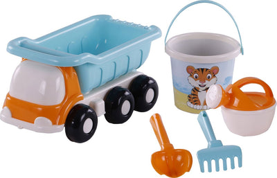 Cavallino Toys Cavallino Beach KiepWagen mit Eimer Set Blue, 5dlg.