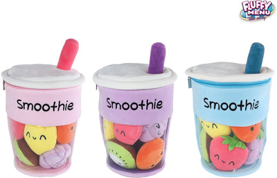 Flauschige Menü Kuschelplüsch - Smoothie Cup mit Obst, 26 cm