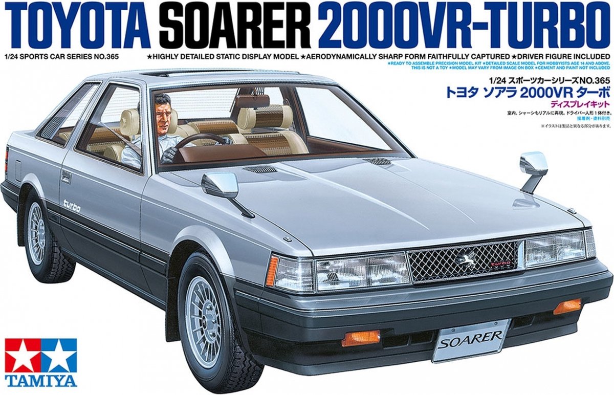 Tamiya Modellbausatzauto – 24365 Toyota Soarer 2000VR-Turbo-Auto aus Kunststoff – 1:24 – Modellbau