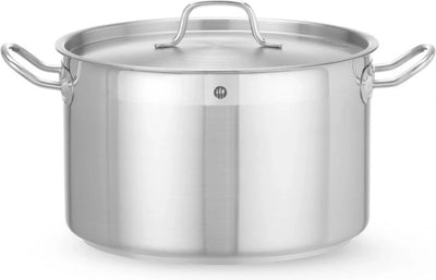 Hendi mittelgroßer Kochtopf – 10 l – mit Deckel – induktionsgeeignet – Kalthaltegriffe – Edelstahl