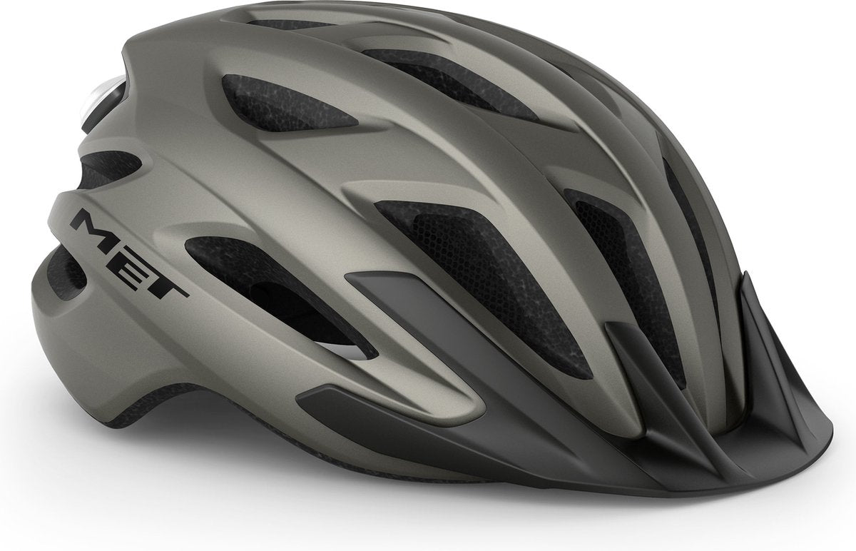Mit Crossover Mips Fahrradhelm Herren Damen – City-Fahrradhelm Erwachsene – Größe M – Titan matt