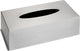 Wenko Taschentuchbox Edelstahl matt 25x12x8cm - Taschentuchbox Edelstahl - Taschentuchhalter - Taschentuchbox - Taschentuchbox stehend oder wandhängend, mit Boden