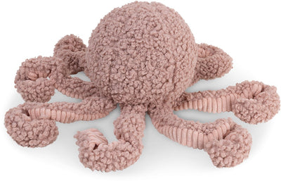District 70 Squid – weiches Hundespielzeug mit Quietscher in Oktopusform – rosa – 13 x 20 cm
