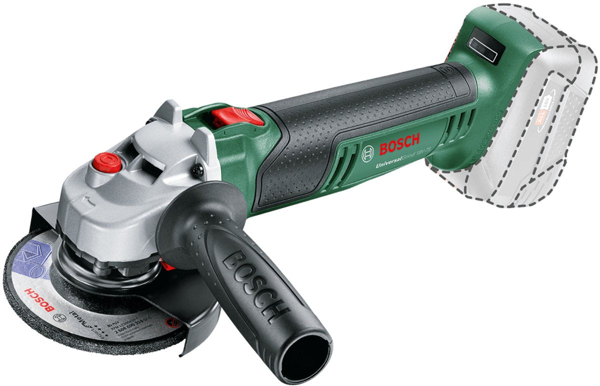 Bosch universalgrind 18v-75 Winkelschleifer – 115 mm – ohne Schleifscheibe – ohne 18-V-Akku und Ladegerät