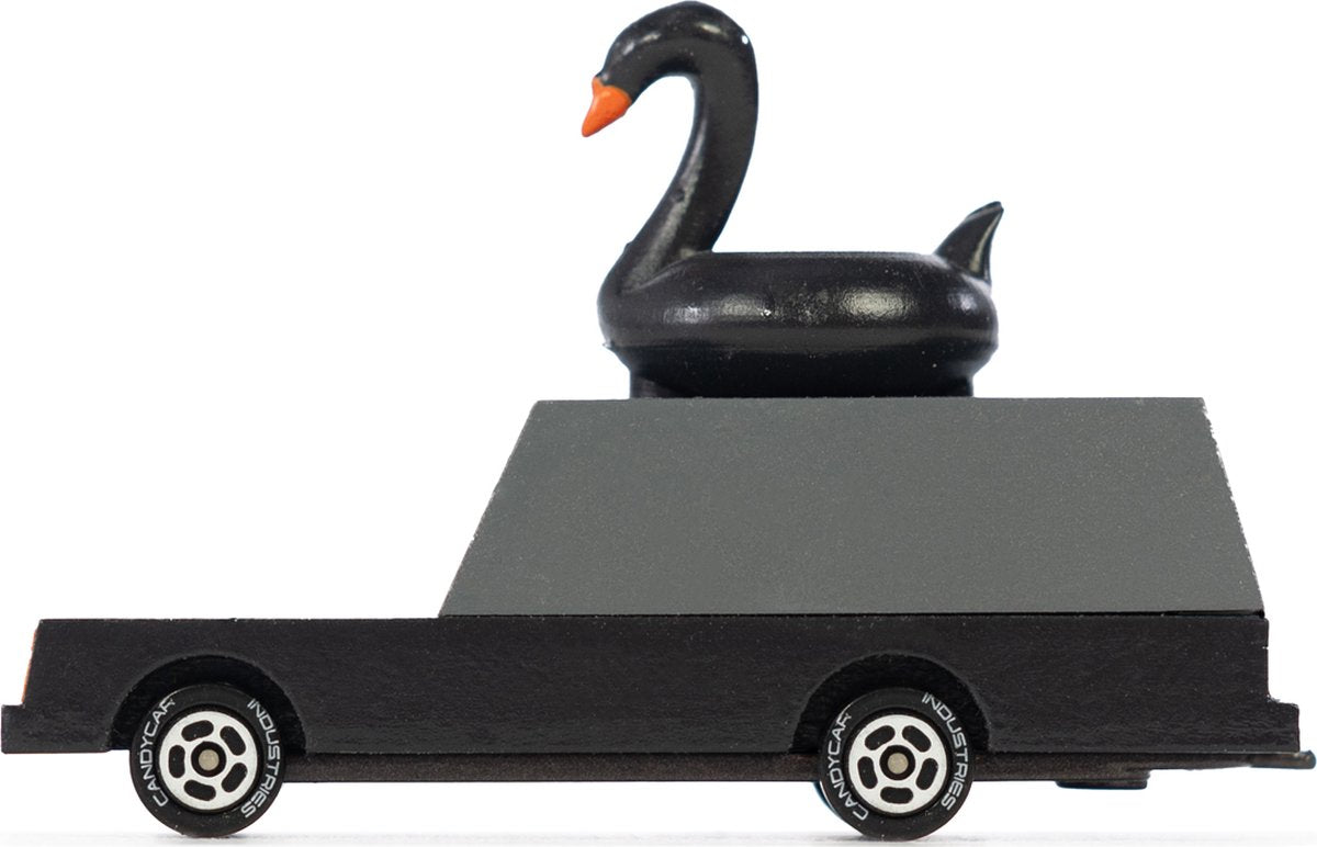 Candylab Spielzeugauto Black Swan Wagon – Retro-Holzauto.