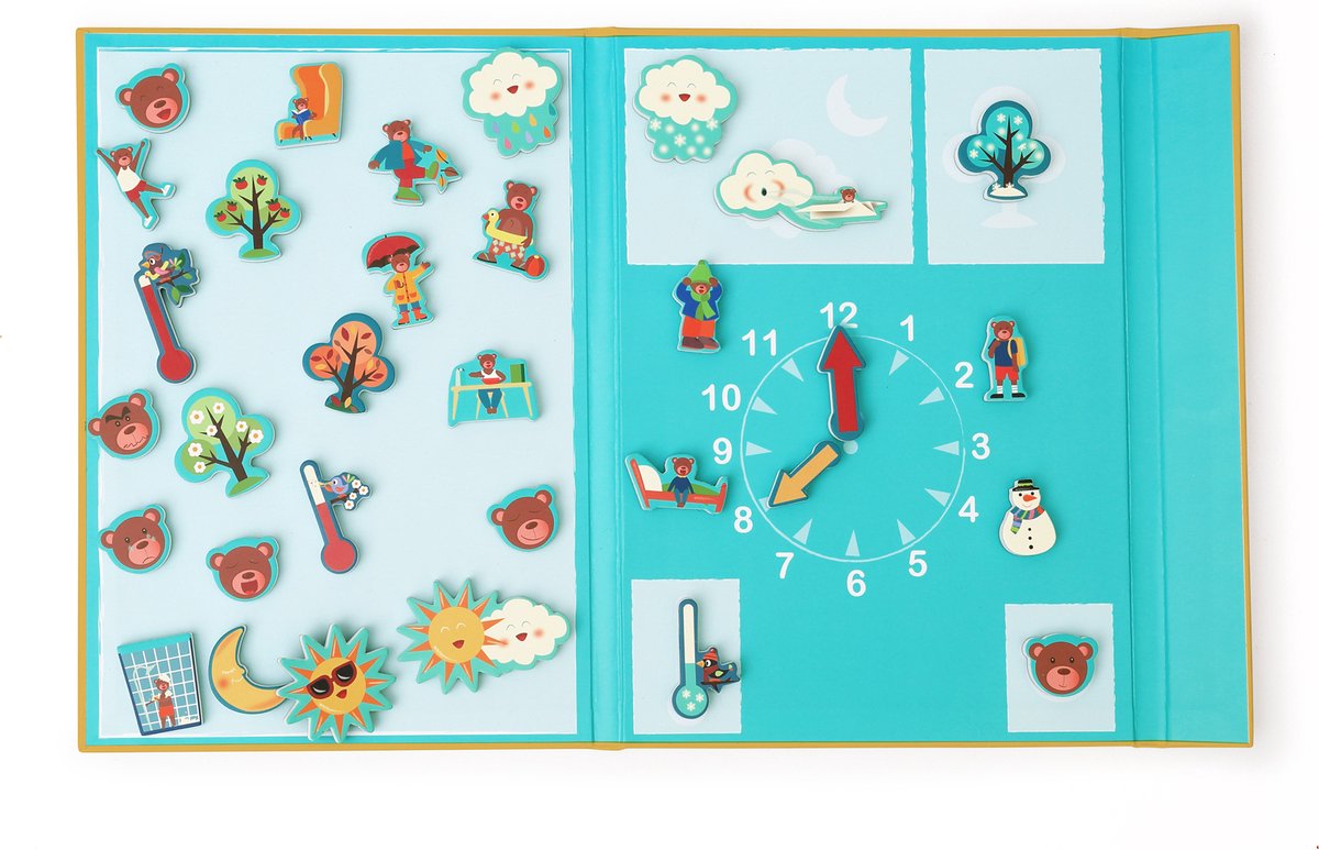 Rubbel-Tagesplaner – magnetisch – 51,5 x 25,6 x 1 cm – 4 Jahre