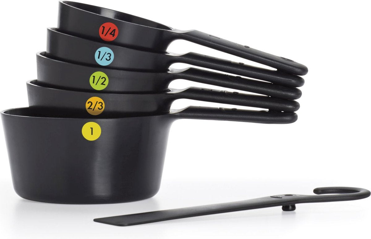 Oxo Good Grips - Küchenhelfer - Messlöffel 6 Stück schwarz