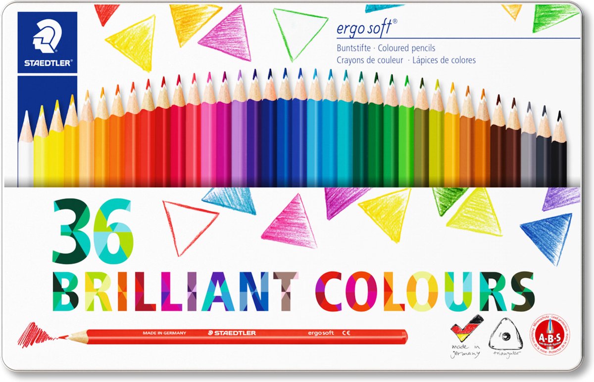 Staedtler ergosoft Buntstift - mit. Federmäppchen 36-tlg