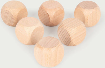 Tickit® natürliche Holzwürfel – 40 mm