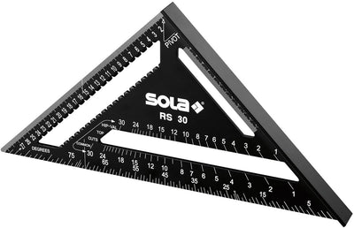 Sola metrisches Quadrat 30 cm schwarz – 56160201