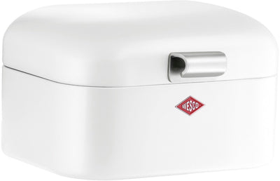 Wesco Mini Grandy Brotkasten | 2 Liter - Größe S | Metall - weiß | Brotkasten