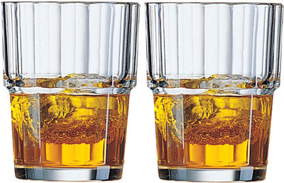 Arcoroc Whiskybechergläser – 6x – Norvege-Serie – transparent – 160 ml – Trinkwassergläser