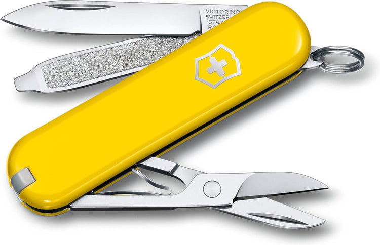 Victorinox klassisches SD-Taschenmesser – Sonnenseite – 7 Funktionen – Edelstahl